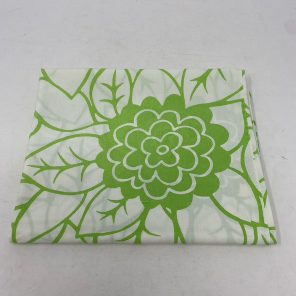 Vtg‎ 60s 70s Pillowcase Mod Green Floral No Tags Funky Groovy Psychedelic Boho